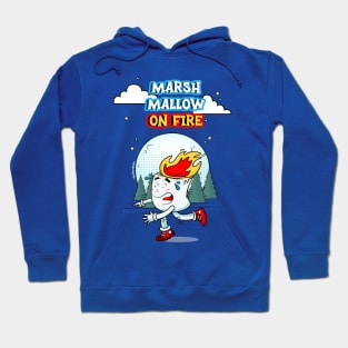 Marshmallow on fire Hoodie